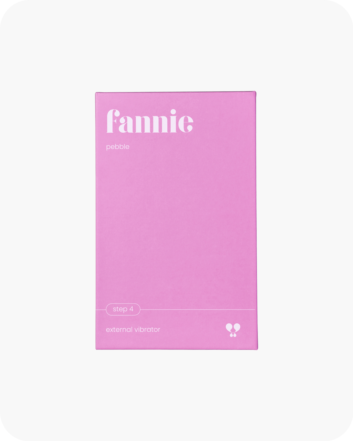 fannie pebble - flexible external vibrator - box